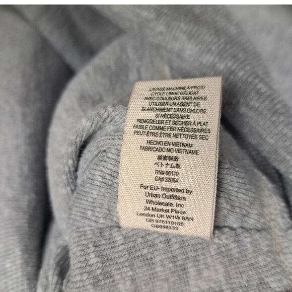 WE THE FREE Palisades Off Shoulder Pullover Slub Knit Sweater Top Grey Size M - Picture 9 of 9